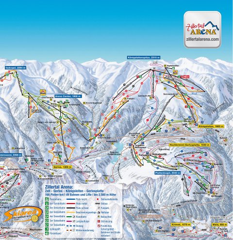 Zillertal Arena - das größte Skigebiet im Zillertal